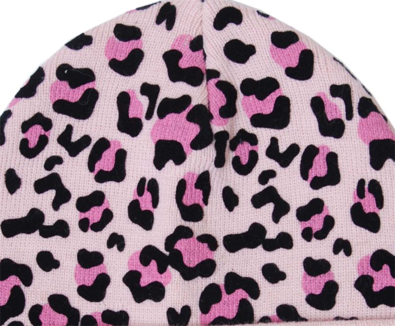 Leopard  beanie knit cap (3)