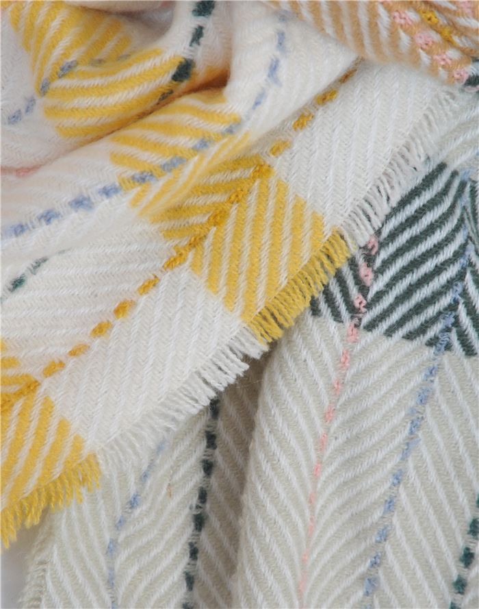 Acrylic woven scarf winter (8)