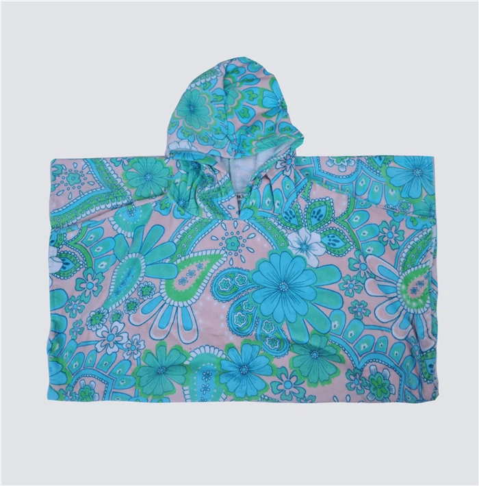 Quick Dry  Printing Beach Poncho