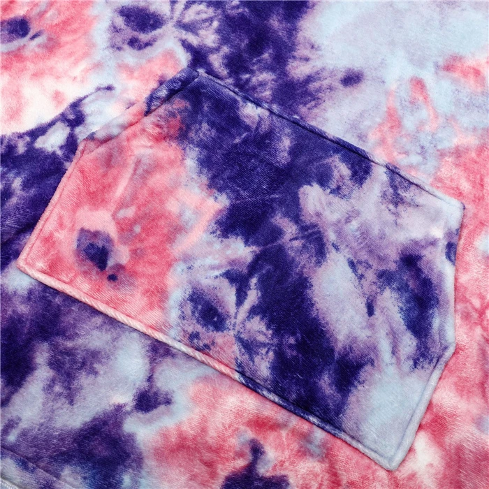 tie-dye lazy blanket