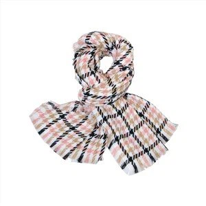 Acrylic Jacquard Houndstooth Scarves