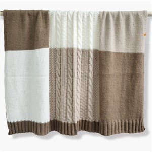 Patchwork Knitted Blanket