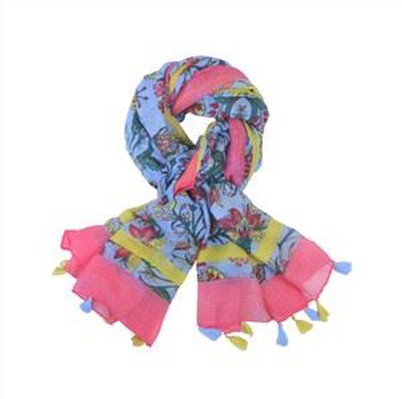 Printed Shawl Scarf in Summer