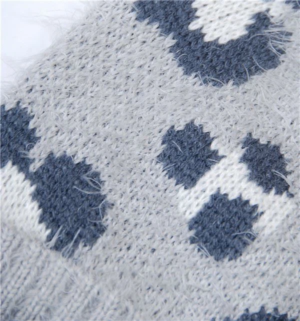 Winter Leopard Pompon Beanie