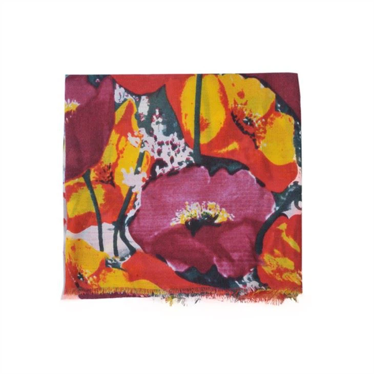 Scarf With Floral Print