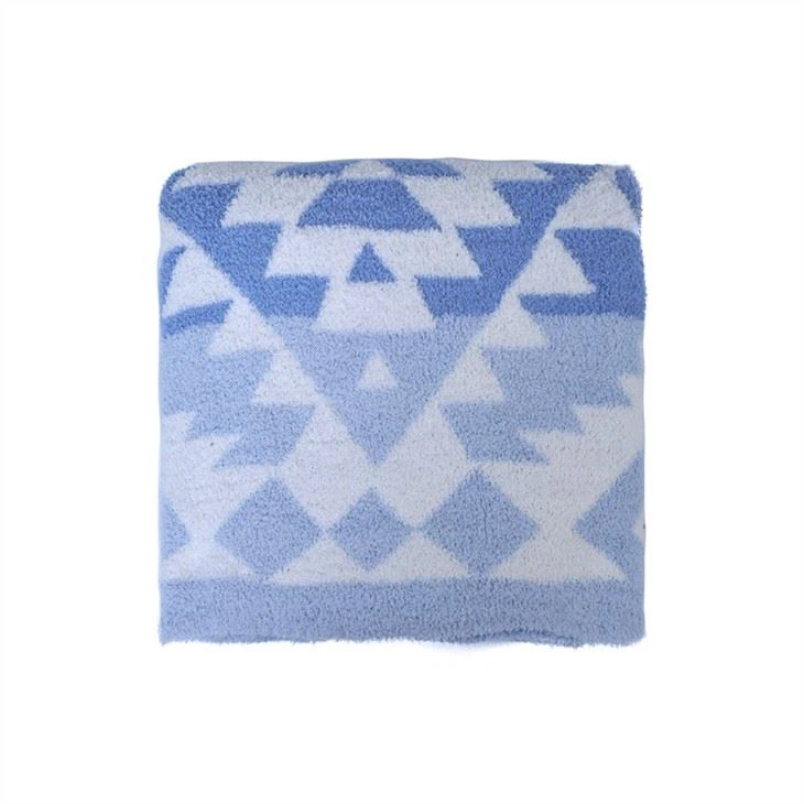 Half Cashmere Knitted Sofa Blanket