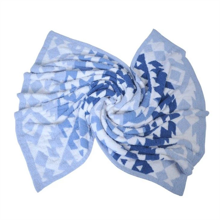 Half Cashmere Knitted Sofa Blanket