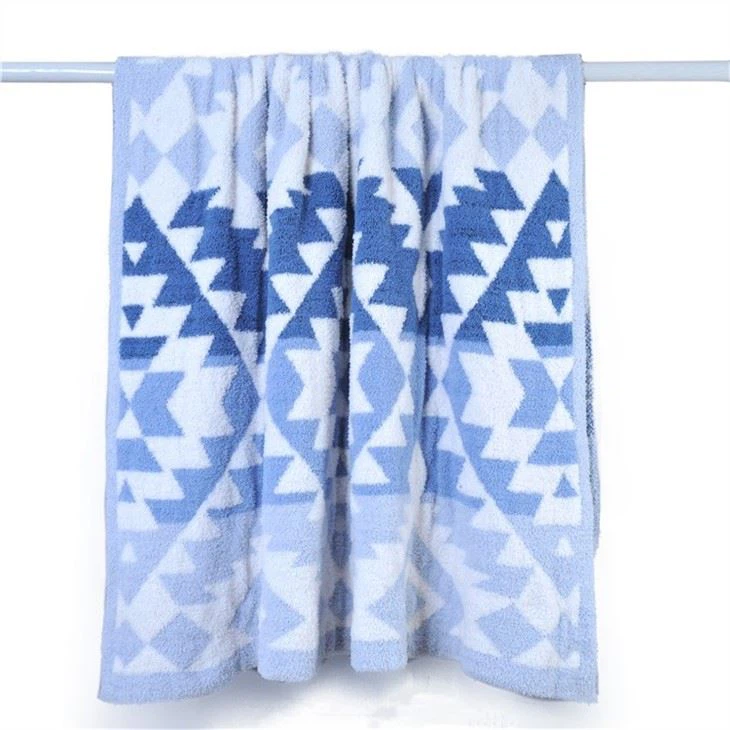 Half Cashmere Knitted Sofa Blanket