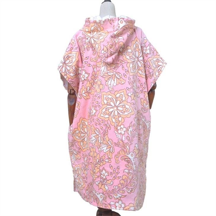 Printed Cotton Poncho Beach Towel