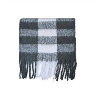 Cashmere Like Plaid Scarf Shawl