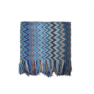 Knitted Couch Tassels Throw Blanket