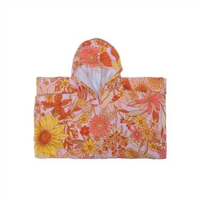 Print Adult Hooded Beach Poncho