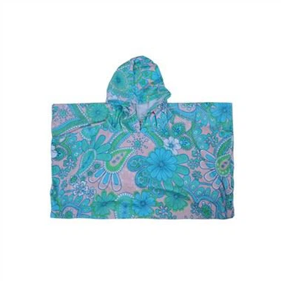 Quick Dry Printed Hooded Beach Poncho