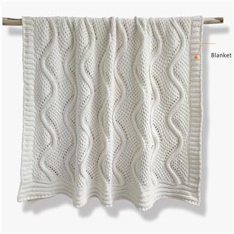White Knit Blanket