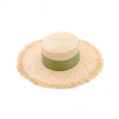 Wide Brim Beach Straw Bucket Hat
