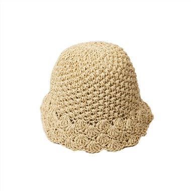 Women Crochet Bucket Straw Hats