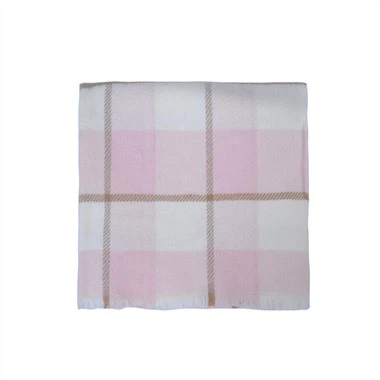 Women Wool Plaid Scarf