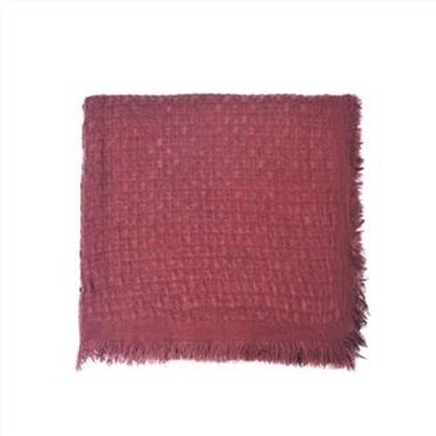 Woven Throw Blanket With Fringes