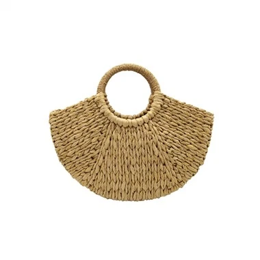 Summer Beach Lady Straw Handmade Bag